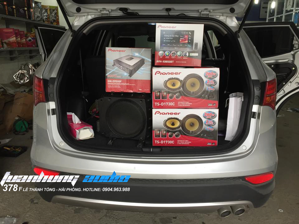 Nâng cấp âm thanh cho santafe 2013 :3